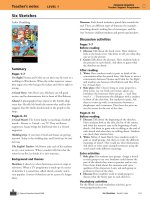 Six sketches penguin readers level 1 teacher 