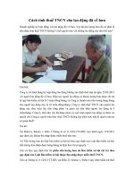 Cách tính thuế TNCN cho lao động đã về hưu