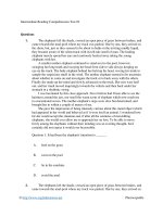 Intermediate reading comprehension test 02 