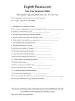 more question tags using modal verbs can will and must 