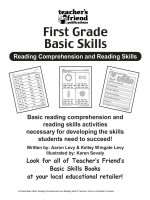 1st grade basic skills reading comprehension and reading skills 