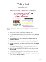 talkalot intermediate book 1 english idioms of mood and emotion 