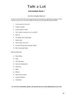 talkalot intermediate book 1 common english idioms 2 