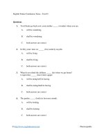 English future continuous tense   test 03 