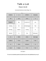 places in the uk connected sentence cards 