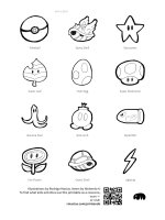 hand drawn nintendo items black 4cm printable by rmacias 