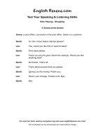 role play buying some stamps esl9 