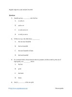 English adjectives and adverbs test 003 