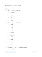 English future tense   to be going to   test 02 