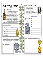 2825 four skills worksheet at the zoo 
