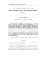 THÁCH THỨC VÀ TRIỂN VỌNG ĐỐI VỚI NHIÊN LIỆU TRONG TƯƠNG LAI – GÓC NHÌN TỪ VIỆT NAM