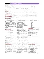 Giáo án Tiếng Anh 6 unit 8: Out and about