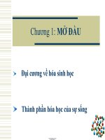 ĐẠI CƯƠNG hóa SINH học 