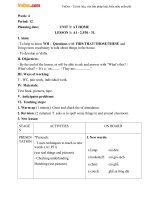 Giáo án Tiếng Anh 7 Unit 3: At home