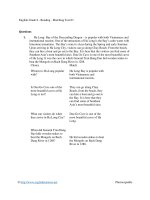 English grade 8   reading   matching test 03 