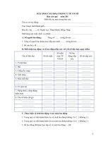 MẪU BÁO CÁO HOẠT ĐỘNG Y TẾ CƠ SỞ