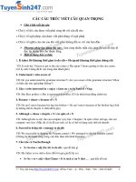 cac cau truc viet cau thong dung nhat