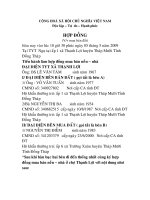 HỢP DỒNG MUA BÁN ĐẤT