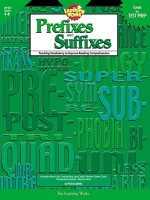 prefixes and suffixes in english