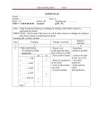 Giáo án Tiếng Anh 6 unit 7: Your house