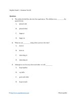English grade 9   grammar test 02 