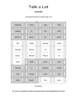 australia connected sentence cards 