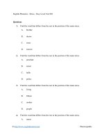 English phonetics   stress   easy level test 003 
