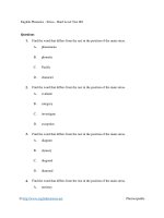 English phonetics   stress   hard level test 001 
