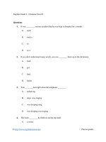 English grade 8   grammar test 01 