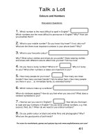 talk a lot 2 discussion questions colours and numbers 