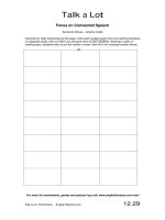 talk a lot sentence stress activity cards 