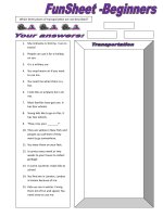 7679 funsheet for beginners transportation 
