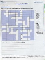 Irregular verbs crossword puzzle 