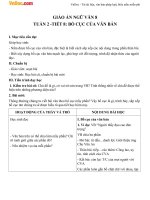 Giáo án Ngữ văn 8 bài: Bố cục của văn bản