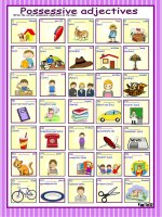 30825 possessive adjectives with key 