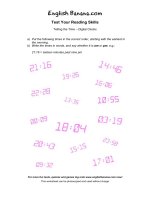 telling the time digital clocks ev58 