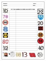 4763 put the numbers in order to 100 