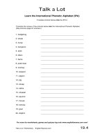 talk a lot translate animal names into the ipa 2 