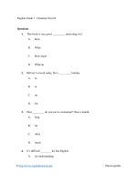 English grade 7   grammar test 02 