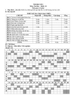 Ma trận đề thi và đề thi kiểm tra học kỳ môn tin học lớp 10