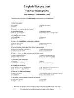 any answers intermediate level 1 