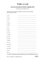 talk a lot translate irregular verbs from the ipa 1 