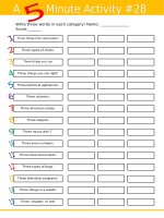 49221 a 5 minute activity 28 
