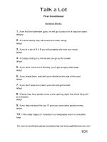 talk a lot 2 first conditional 