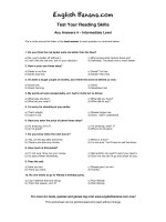 any answers intermediate level 4 