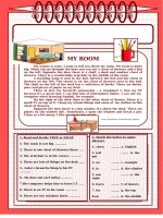 3530 lets read and write about 5  my room 