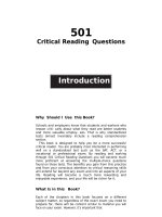 501 critical reading questions p1