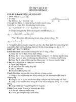 Trắc nghiệm chương sóng cơ vật lý 12 có đáp án