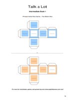 talkalot intermediate book 1 phrasal verbs dice game blank dice 