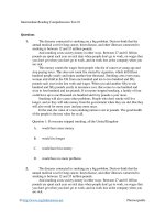 Intermediate reading comprehension test 01 